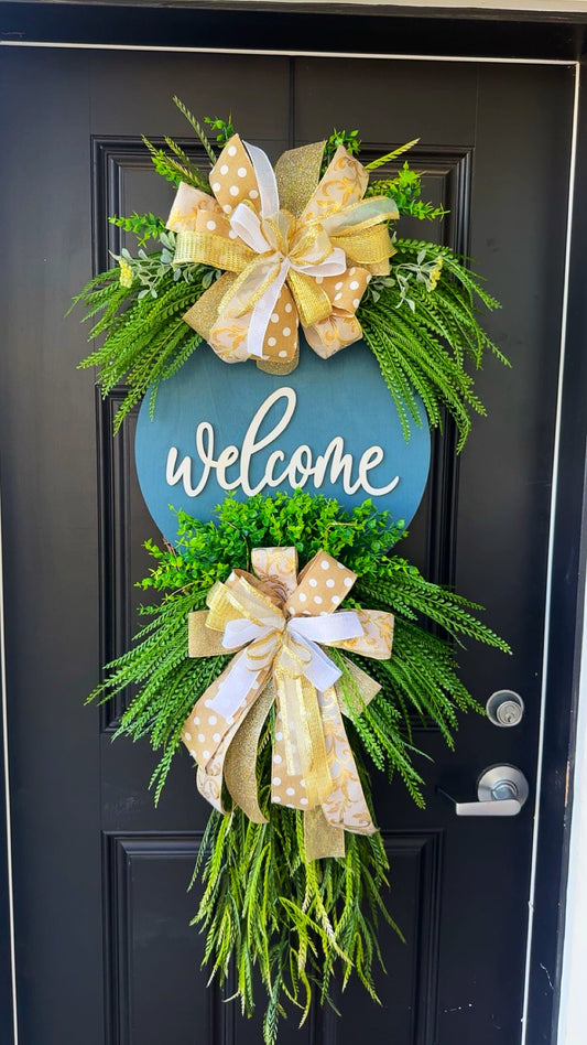 Welcome Luxe Wreath Design